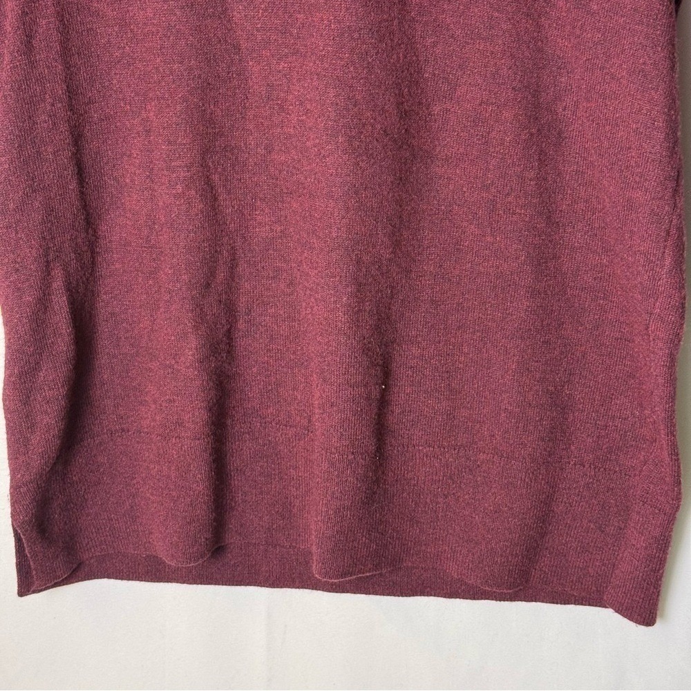 LOFT Womens Burgundy Cowl Neck Sweater Small Knitwear Winter Outdoor Casual Soft - Picture 7 of 12